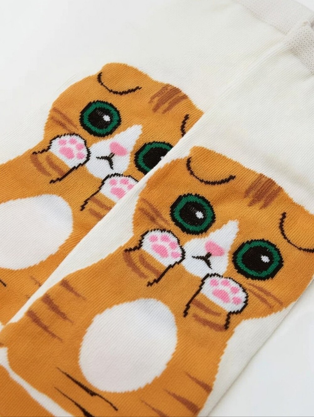 NWT 5 Pair Cat Face Ankle Socks Mixed Colors Cute Cartoon Cats - Picture 3 of 6
